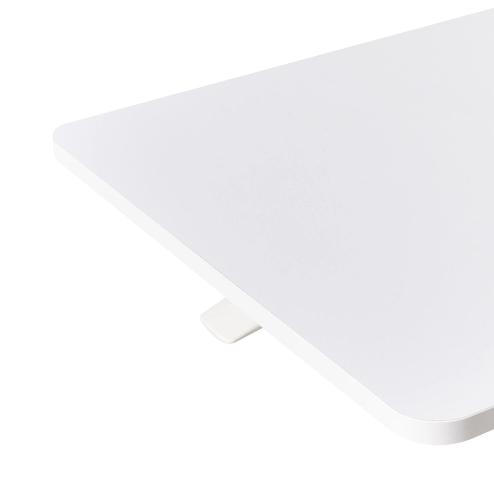 Scrivania mobile regolabile manualmente per laptop ufficio moderno 65 x 48 cm Struttura in acciaio Bianco