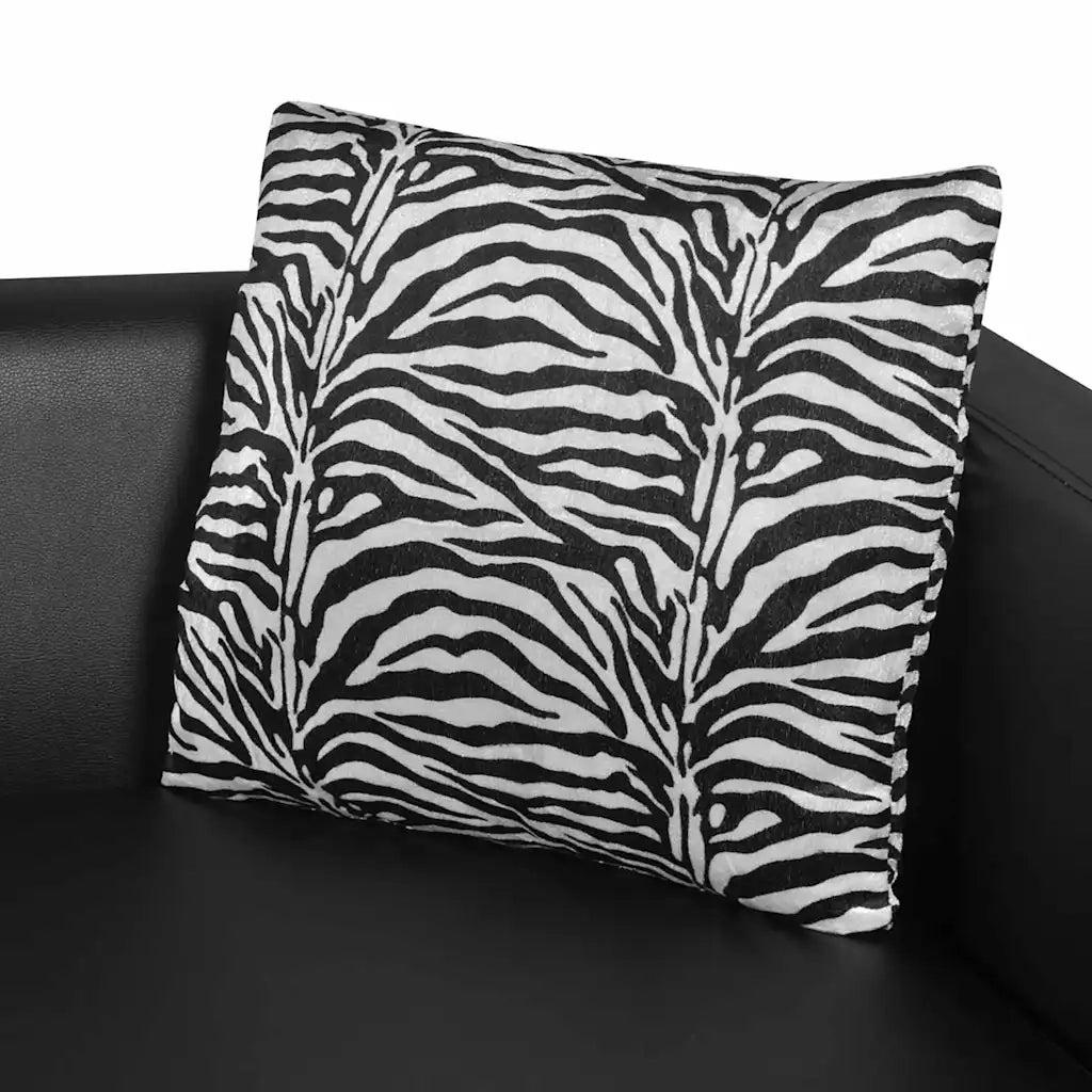 Divano Sedia-Poltrona Nera in Similpelle 601594