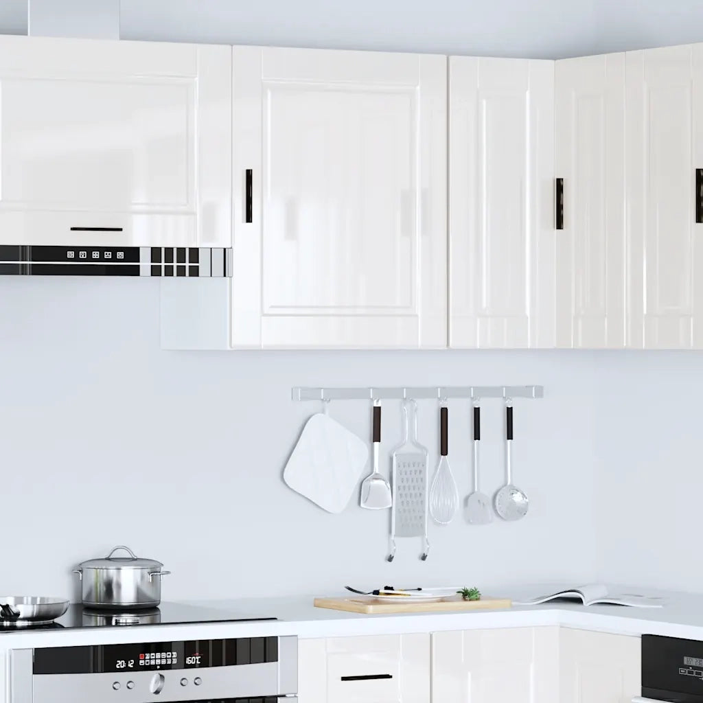 Pensile da Cucina Porto Bianco Lucido in Legno Multistrato 854041