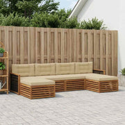 Set di divani da esterno 6 pz Legno di Acacia Massello 3383686