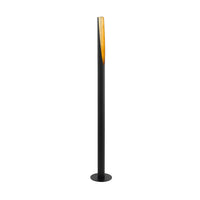 Piantana Moderna Barbotto Acciaio Nero 1 Luce Gu10 4,5W