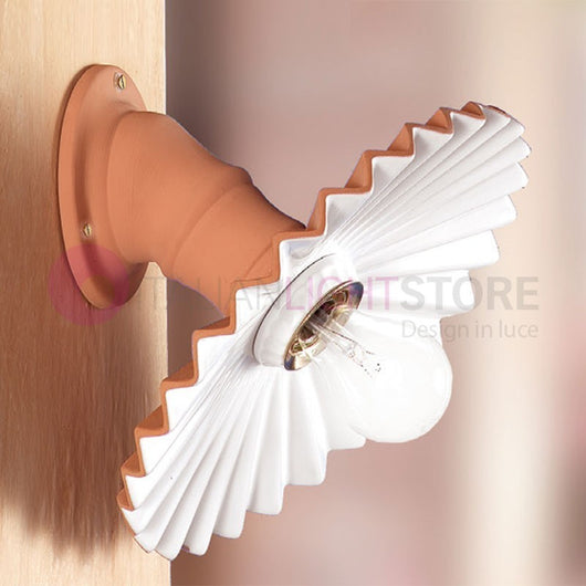 CORTONA Applique Obliqua Lampada a Parete Terracotta Rustica Country