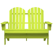 Sedia da Giardino | Sedie da Esterno Adirondack a 2 Posti in Legno di Abete Verde