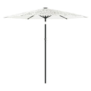 Ombrello | Parasolne Giardino con Palo in Acciaio Bianco 268x268x226 cm