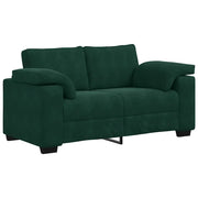 Divano | Divano da soggiorno | Sofa Divanetto Verde Scuro 160x77x82 cm Velluto
