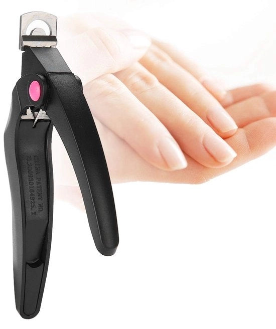 Clipper Professionale per Acrylgel e Kunstnageli - Disegno Ergonomico - Acciaio Inossidabile - Per Acrylgel e Kunstnageli - Contenitore in Vetro - Clipper per Acrylgel e Kunstnageli