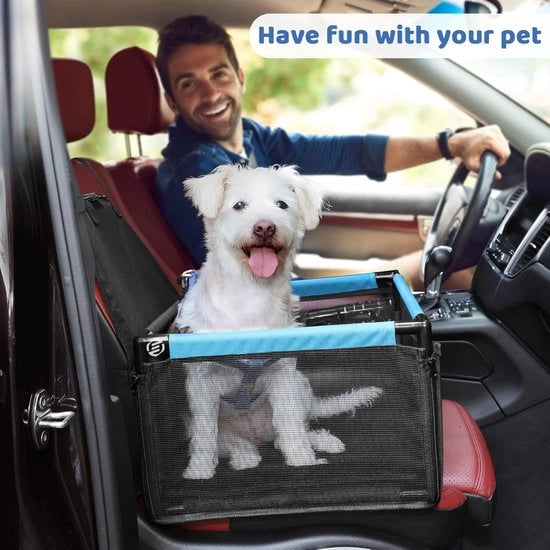 Hondenmand Auto con Cinturone - Autostoel per Cani - Cinturato per Cani - Cinturato per Cani in Auto - Autostoel per Cani - con Cinturone