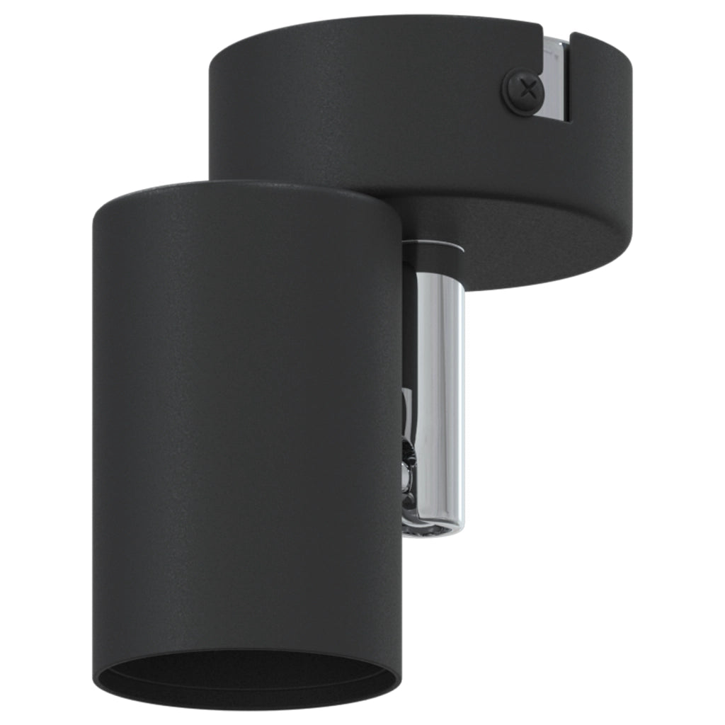 Faretti da soffitto neri 1 Via Regolabile E27