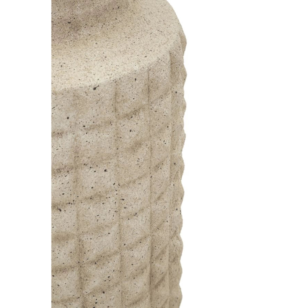 Vaso Decorativo VKH1036, Beige, Poliresina, 24,5x24,5x97 cm