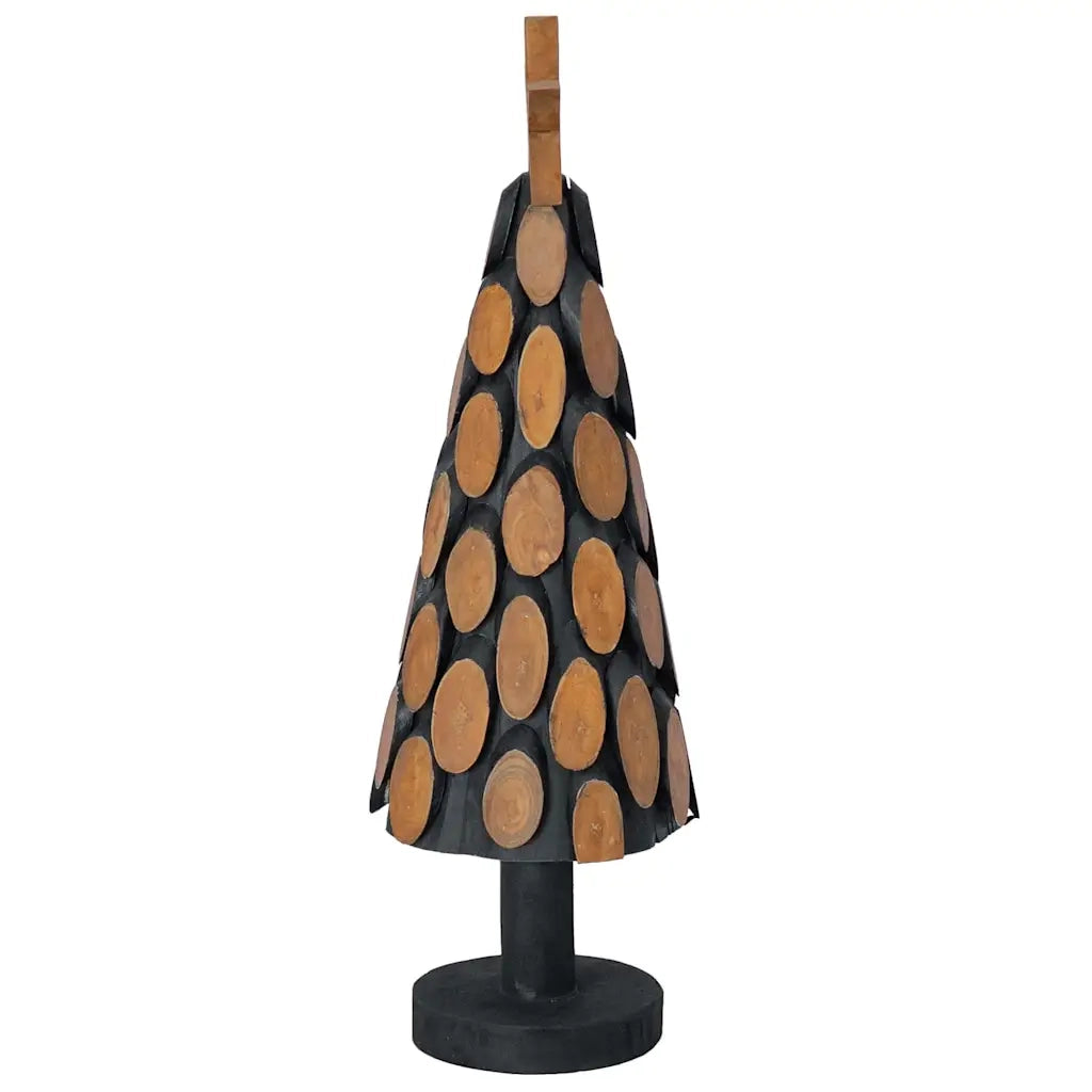 Albero di Natale Marrone 61 cm Legno massello di teak 42017943