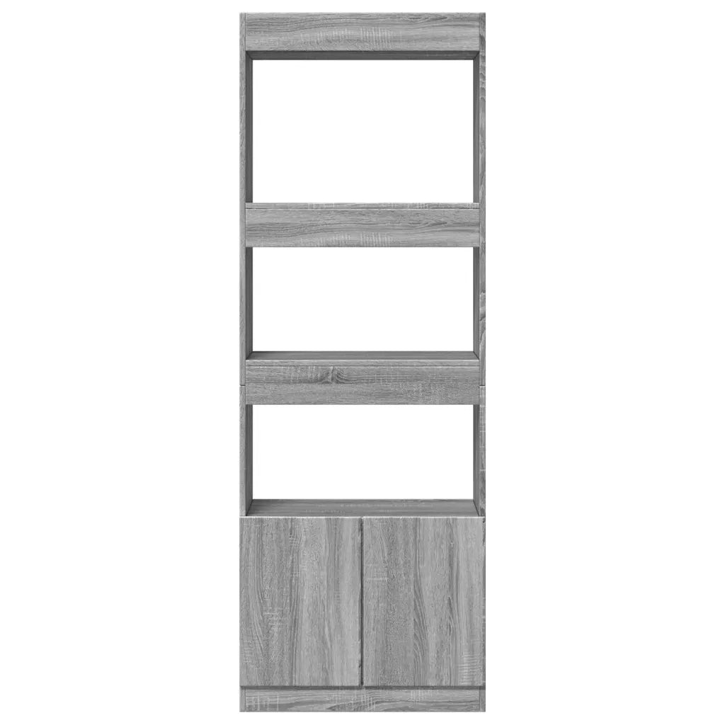 Credenza Grigio Sonoma 63x33x180 cm in Truciolato 3309605