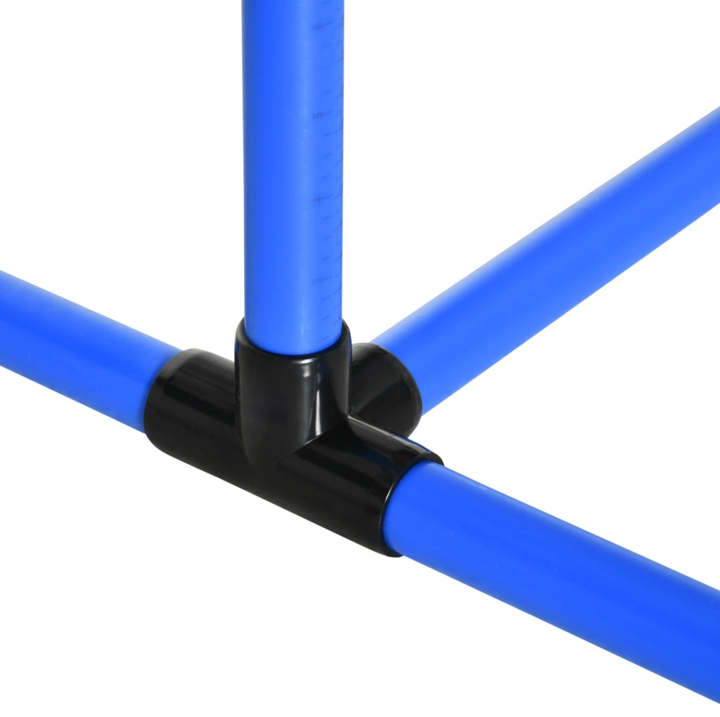 Set di allenamento agility per cani regolabile in plastica blu