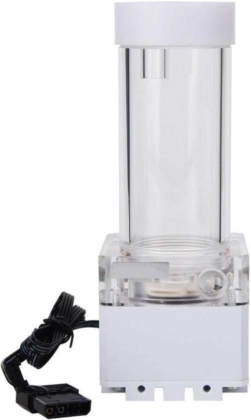 Pompa di raffreddamento PC da 800 l/h con cappuccio di 4 metri e rapida evacuazione del calore - bianco 17 cm.