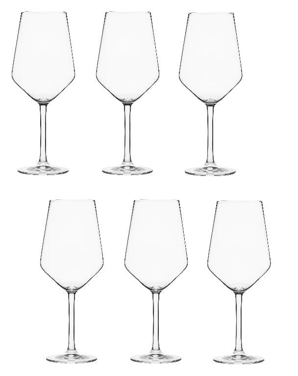 Set 6 Calici da Tavola in Vetro per Vino 53 cl RCR Cristalleria