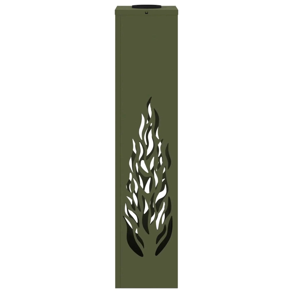 Faro LED solare per sentieri 2 pz Verde oliva CFW1692693