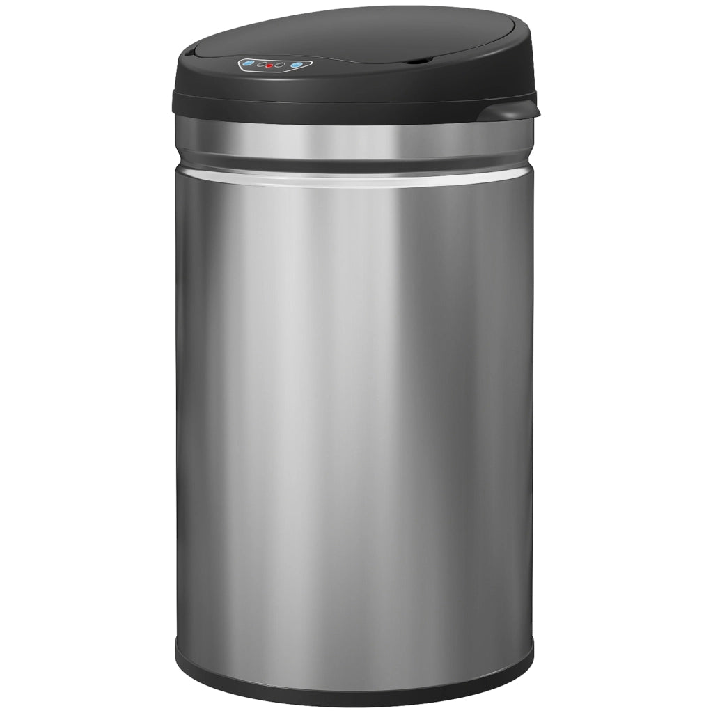 Pattumiera da cucina automatica 30L ¨C Xylo ¨C Acciaio inossidabile argento 32x30,5x51cm
