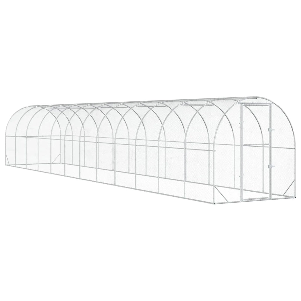 Pollaio Argento 1200 x 200 x 200 cm Acciaio zincato 3434680