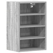 Pensile da cucina a parete dal design moderno 40 x 29,5 x 60 cm in legno composito grigio Sonoma 02_0050452