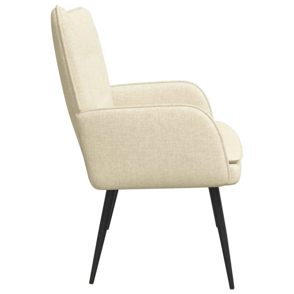 Divano a 2 Posti Crema 115 x 61 x 87 cm Tessuto 42028909