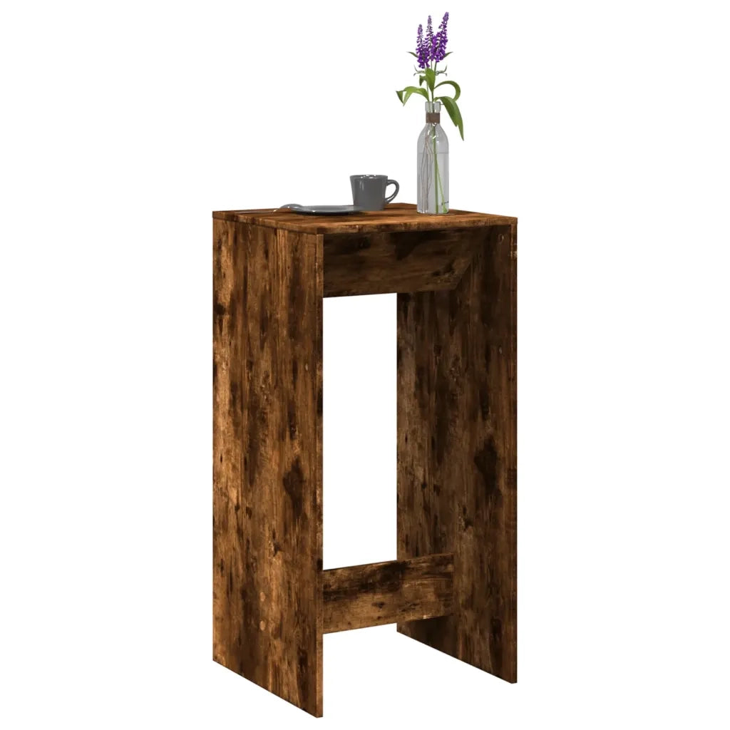Tavolo da Bar Rovere Fumo 51x50x103,5 cm in Legno Multistrato 854422