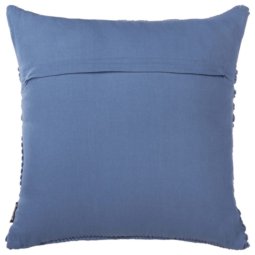 Set di 2 cuscini decorativi in macramè di cotone blu 45 x 45 cm Corda Boho Retro Decor Accessori
