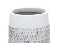 Vaso Nairobi Oval 19x50x12 cm in Poliresina Bianco