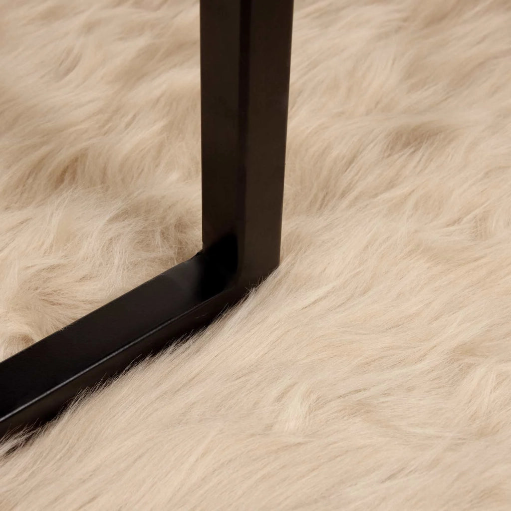 Tappeto in finta TAFALLA Beige Ø 160 cm Poliestere 42021494