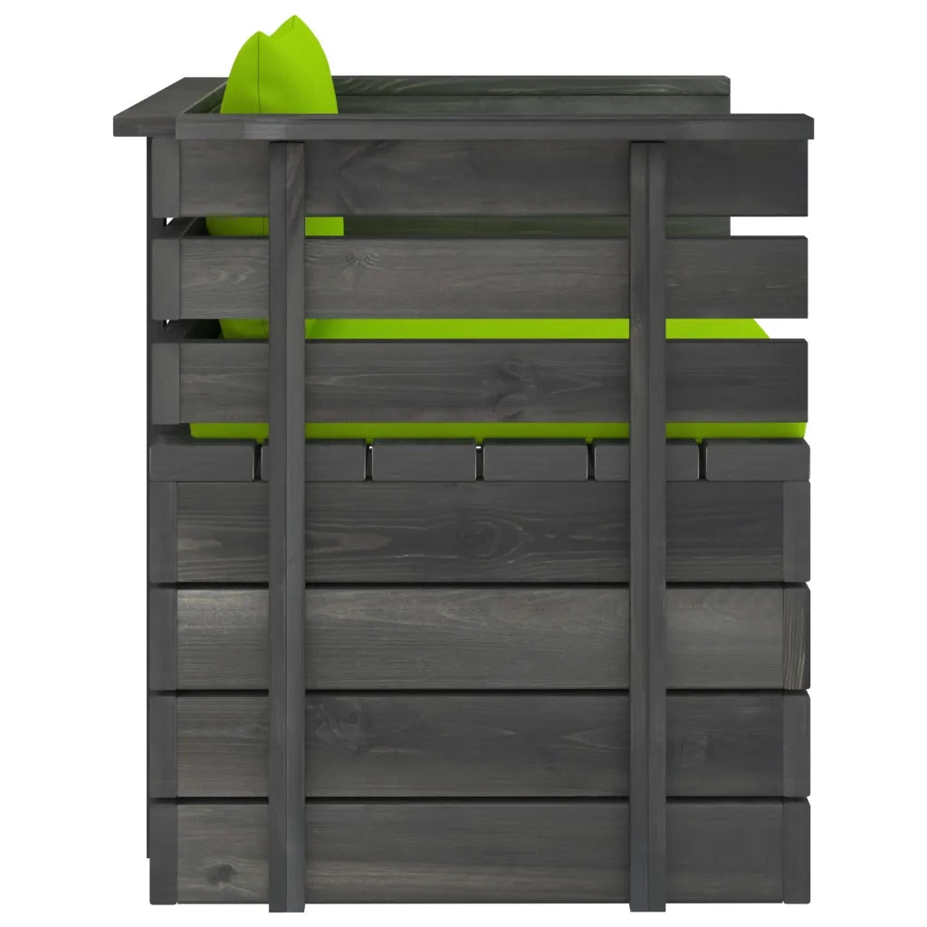 Poltrona da Giardino con Cuscini in Legno di Pino cod mxl 72347