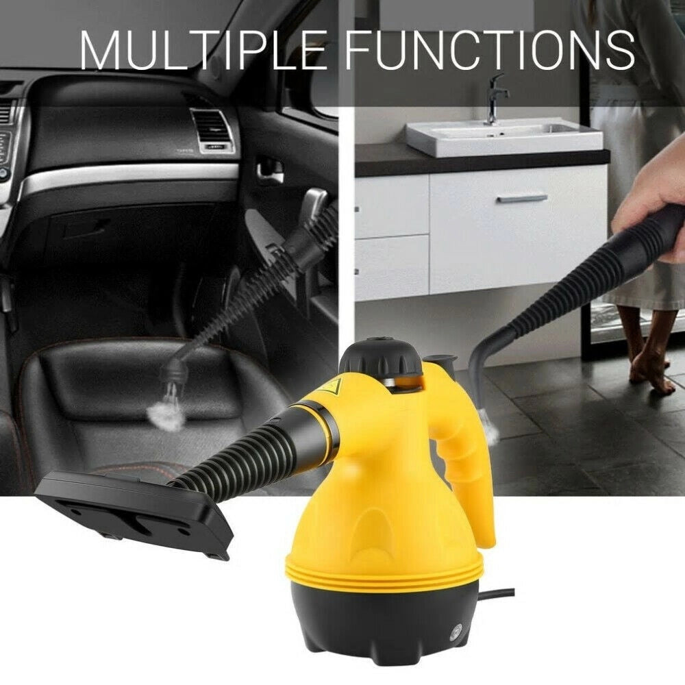 Trade Shop - Pulitore A Vapore Elettrico Portatile Multiuso 1000 Watt 350ml 50°c Accessori -