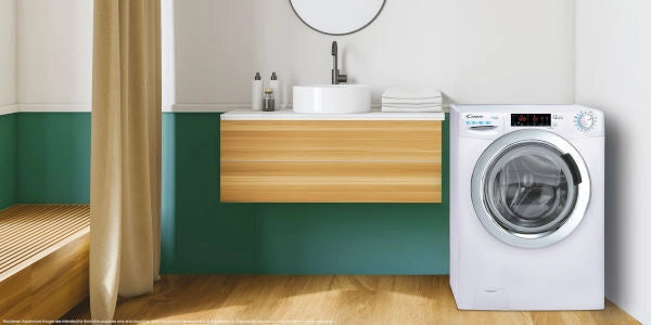 Candy Smart , Lavasciuga Slim 8+5 KG, Classe C, 1400 giri, Bianco, Vapore, Wi-Fi, CSWS4852DW3/1-11