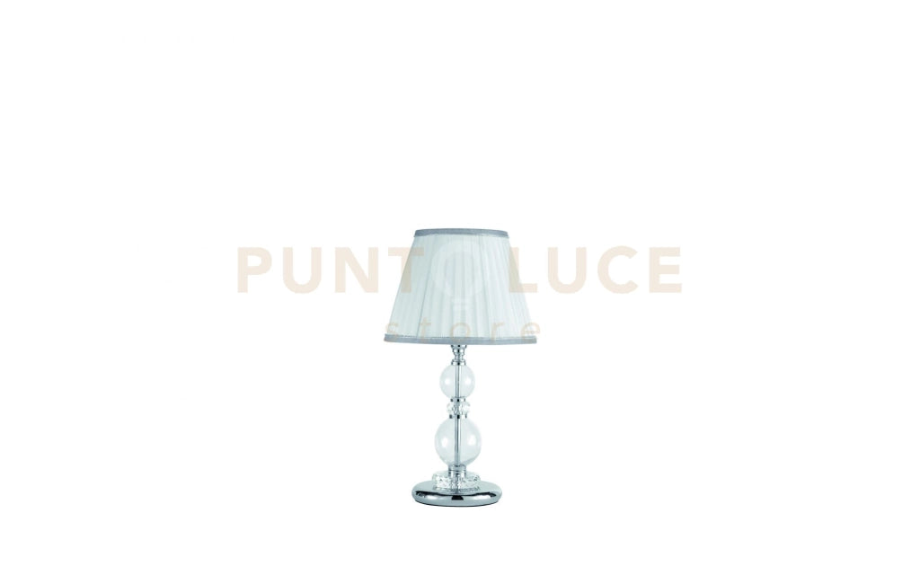 LUME PICCOLO BACH CRISTALLO E CROMO 1 LUCE ATTACCO E14