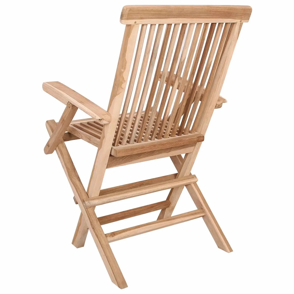 Sedia da giardino pieghevole 2 pcs Naturale 42028483
