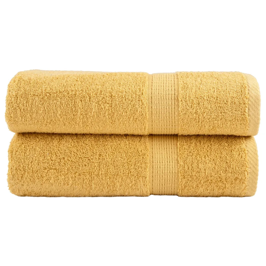 Asciugamani Premium SOLUND 2 pz Oro 50x100 cm 600 g/m² 137281
