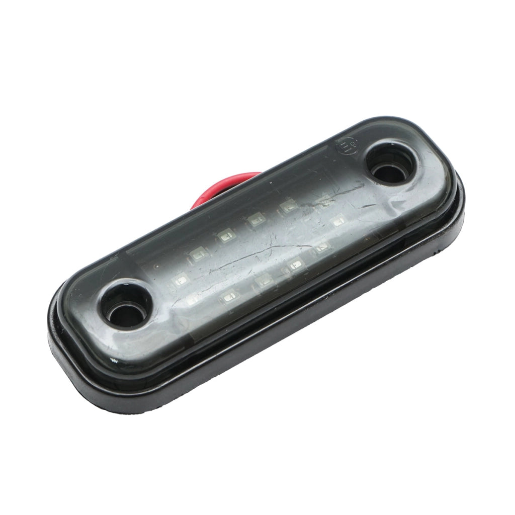 Lampada laterale slim LED, rosso-fumée, 12V-24V, 89x32 mm, Breckner Germany