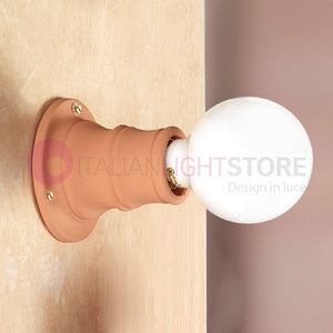 CORTONA Lampada da Soffitto Parete Faretto Terracotta Rustica