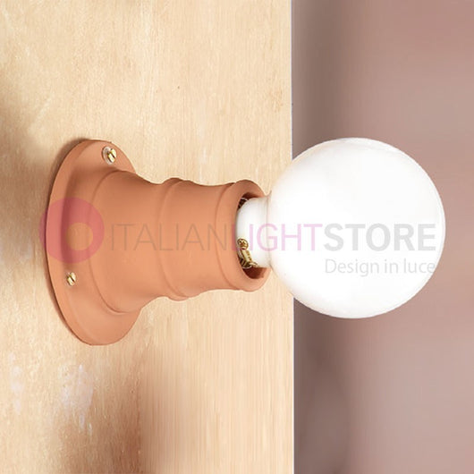 CORTONA Lampada da Soffitto Parete Faretto Terracotta Rustica