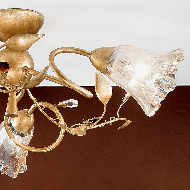 EMMA Plafoniera Lampada a Soffitto a 3 Luci Stile Classico