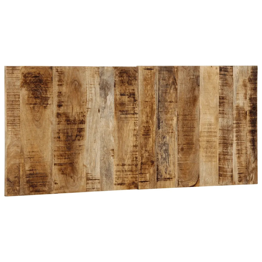 Testiera 120 cm in Legno Massello di Mango Grezzo