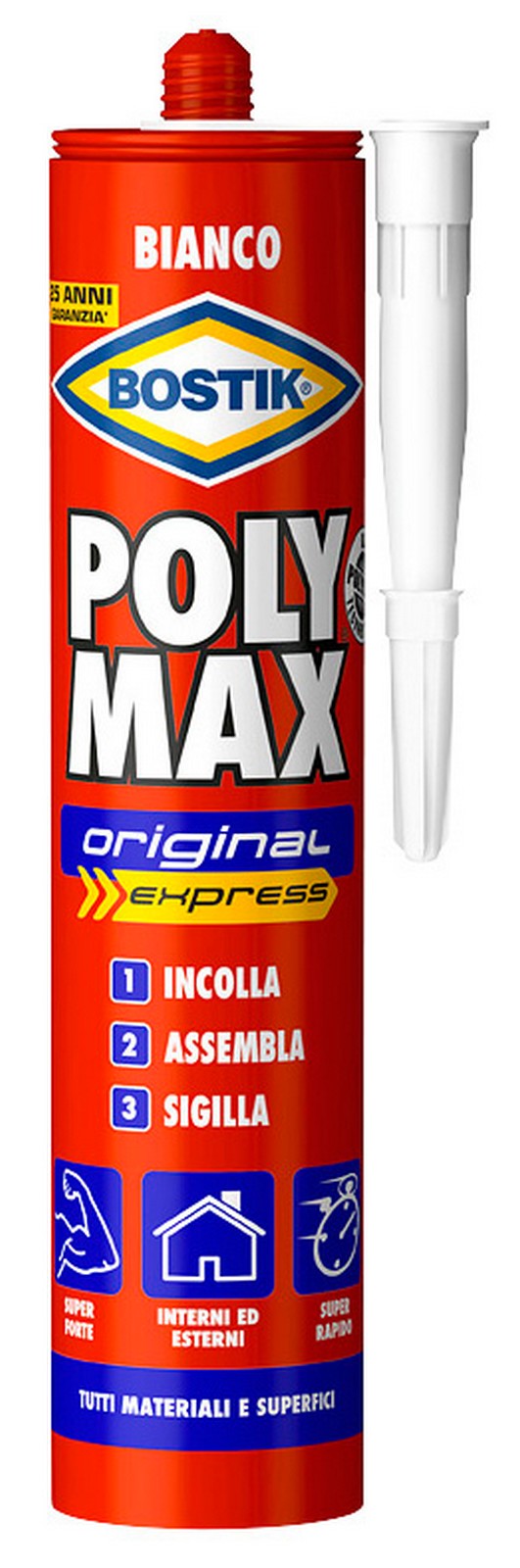 bostik polymax orig. bianco cartuccia gr 425 cod:ferx.97607