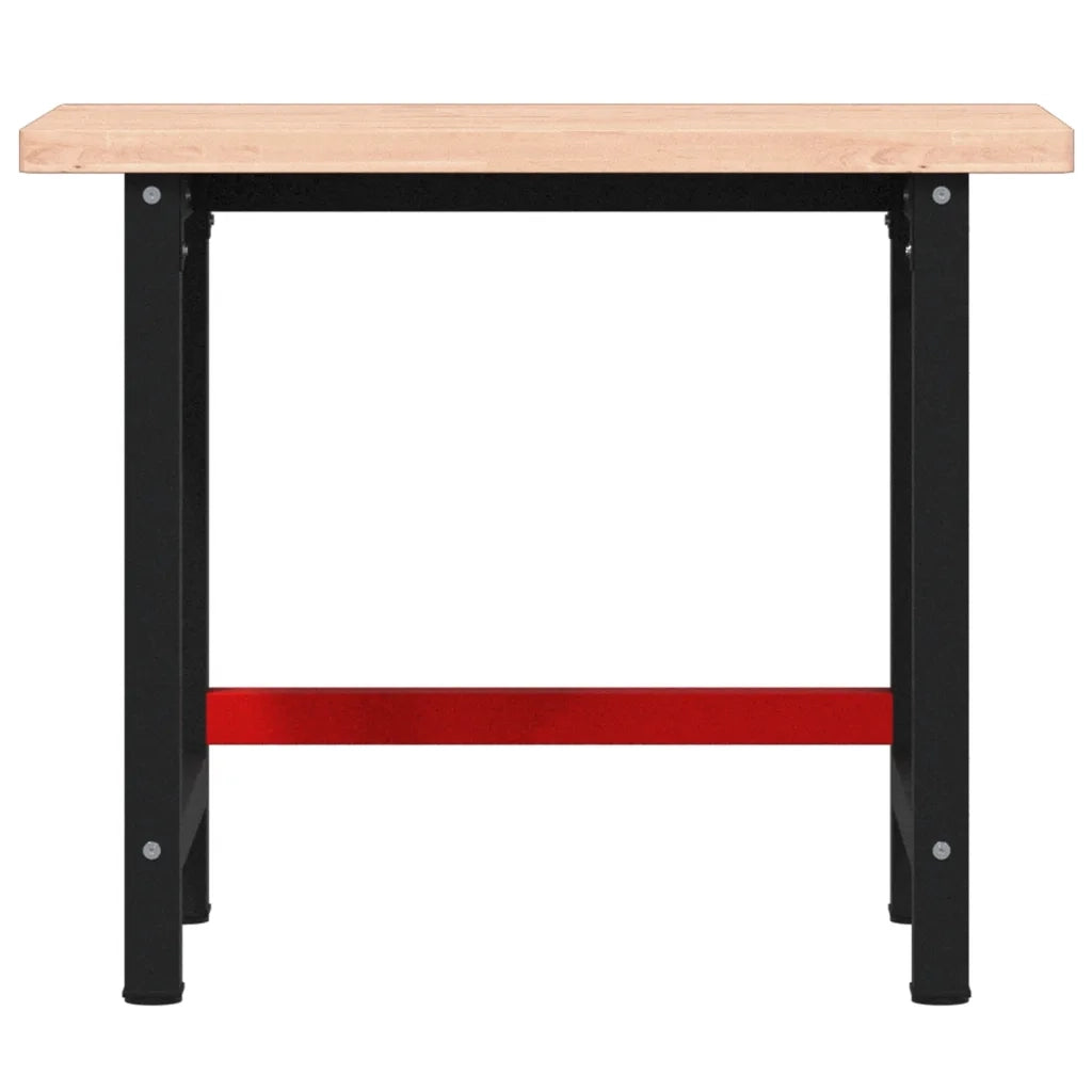 Banco Lavoro 100x60x83 cm Legno Massello Faggio Rettangolare 3309661