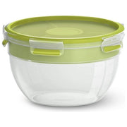 EMSA N10713 Rotondo Scatola 2,6 L Verde, Trasparente 3 pz