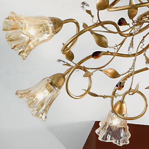 EMMA Lampadario 8 Luci Stile Classico Rustico