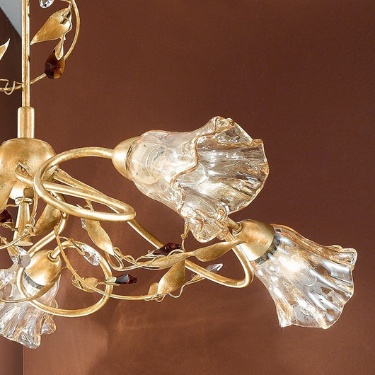 EMMA Lampadario 8 Luci Stile Classico Rustico