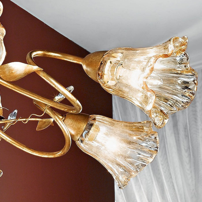 EMMA Lampadario 8 Luci Stile Classico Rustico