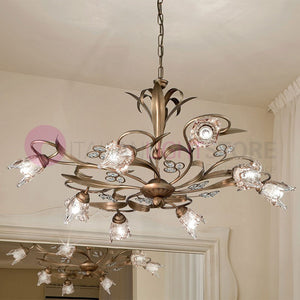 SOFIA Lampadario Stile Classico Rustico 8 Luci