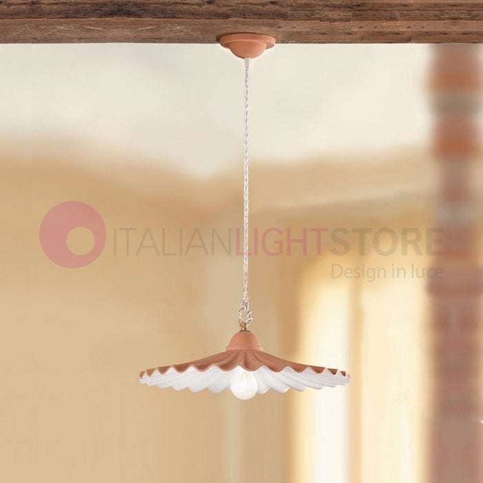 CORTONA Lampadario Sospensione Terracotta Rustico Country