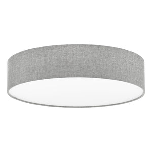 Plafoniera Moderna Pasteri Acciaio Bianco 3 Luci E27 Ip20