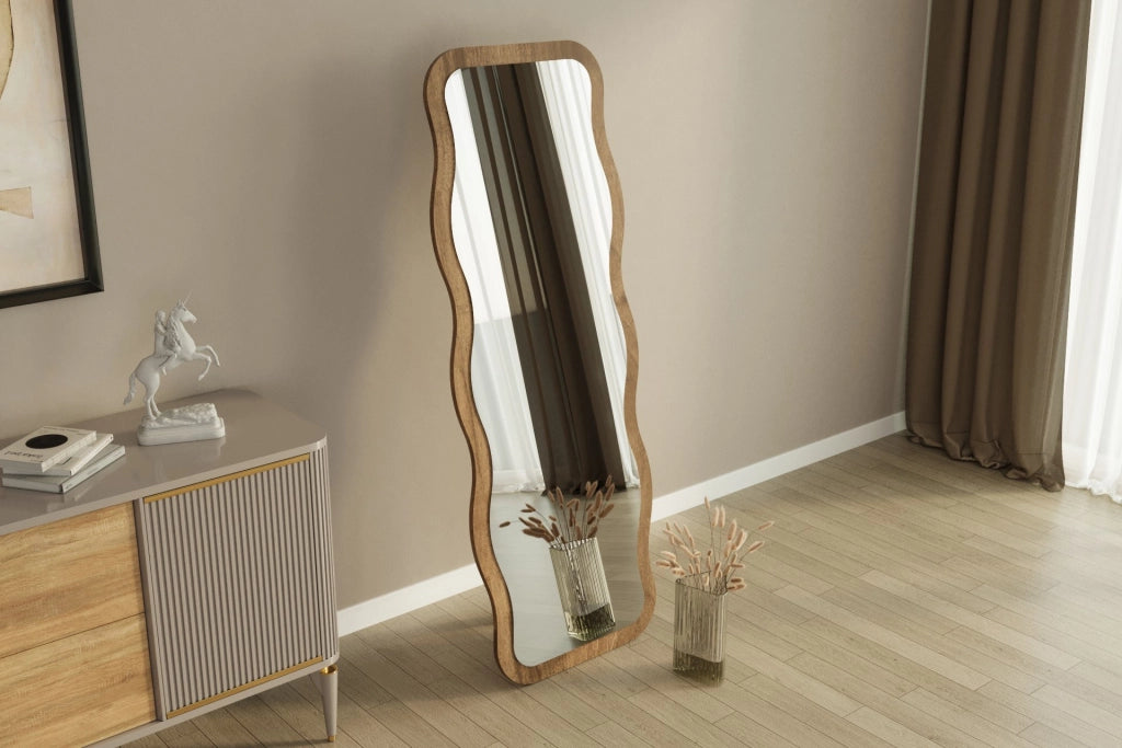 Specchio in legno "Aror" - 50 x 160 cm - Marrone