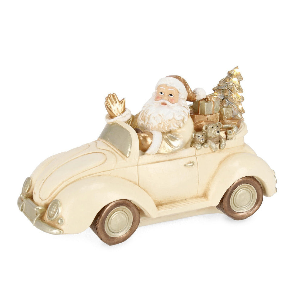 Babbo Natale Brydon in Auto con Led Decorazione Natalizia Luminosa