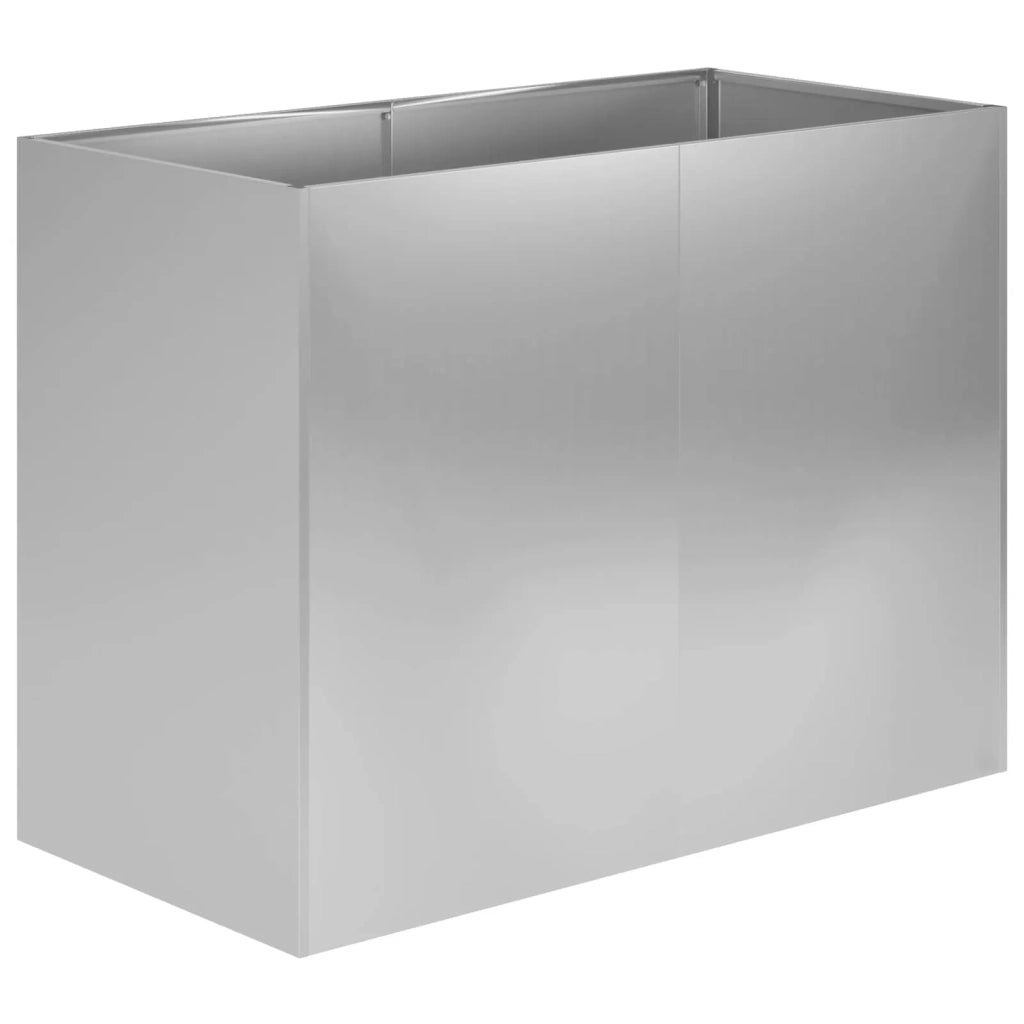 Vaso da giardino Argento 80 x 40 x 60 cm Acciaio zincato 8005888